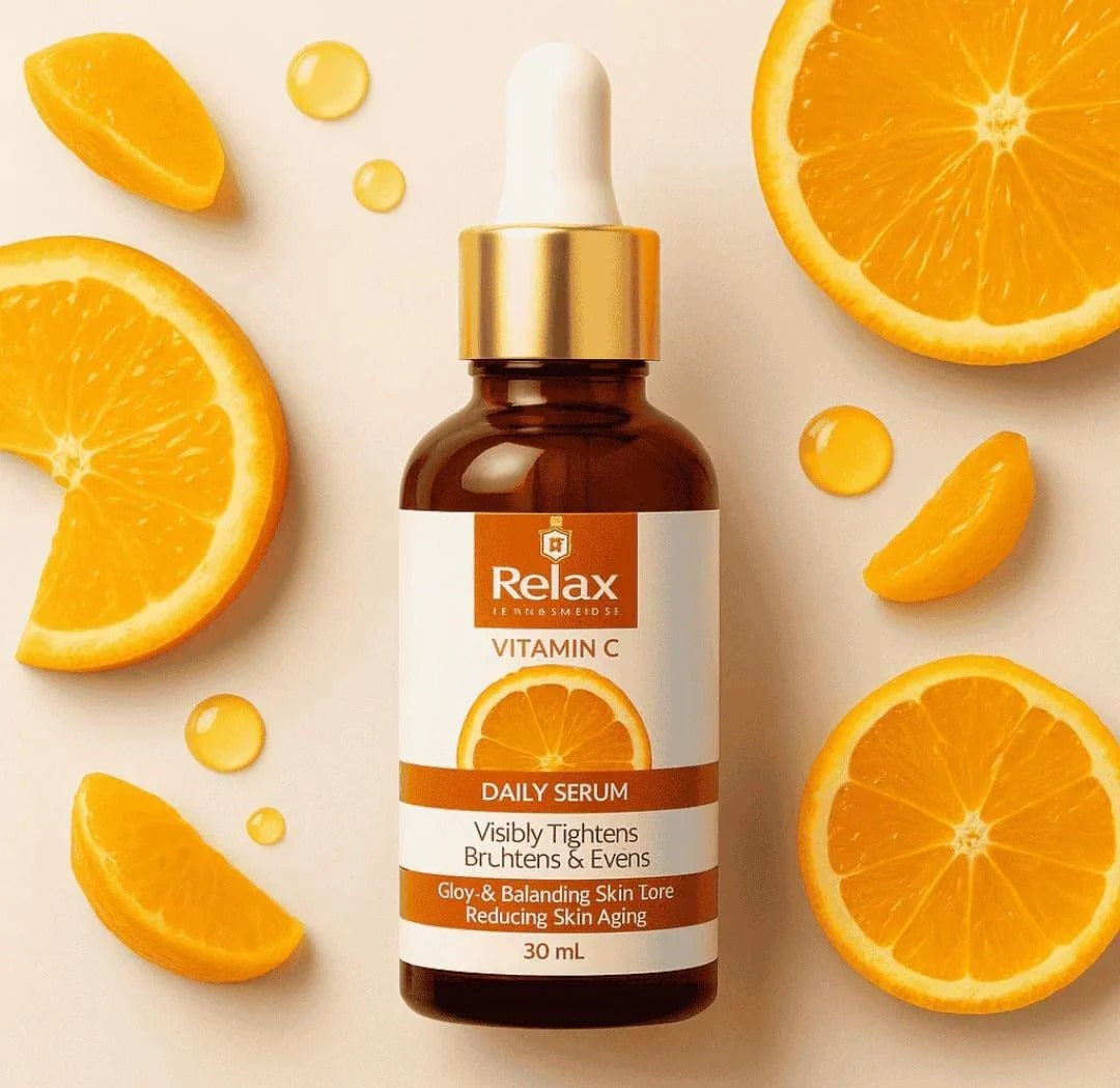 Relax Vitamin C Daily Face Serum – Brightening, Anti-Aging & Hydrating Formula For Healthy Radiant Skin (30ml)
